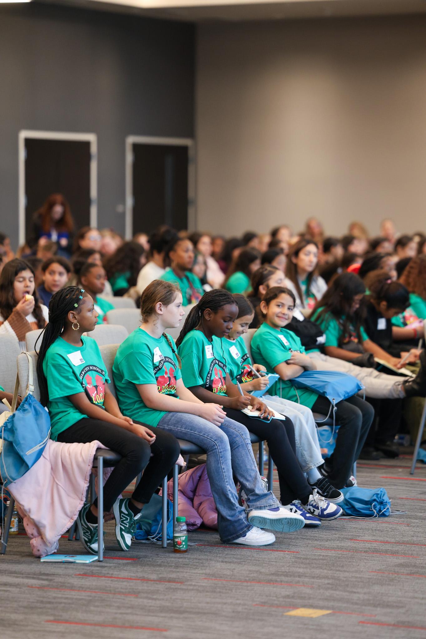 Proud academy girls ready for keynote