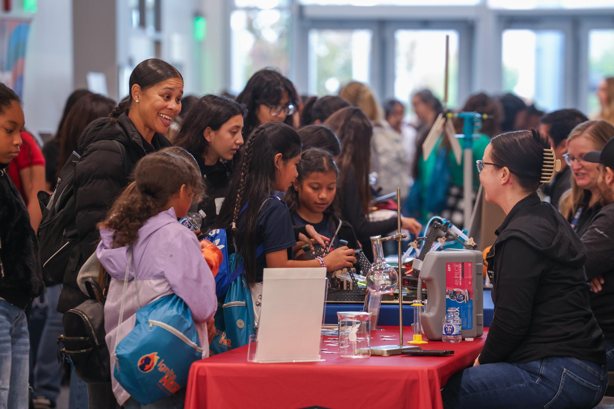 Vendor fair full of students