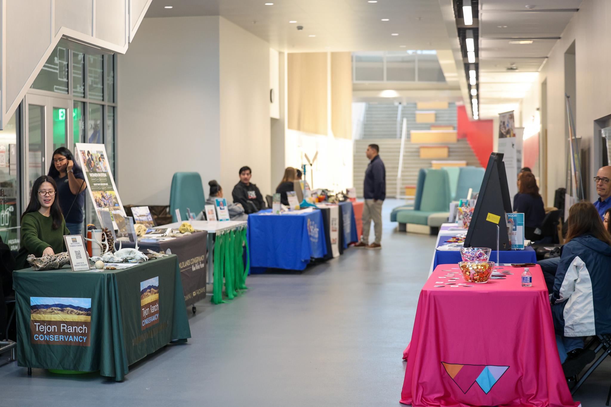 Vendor fair before students arrived